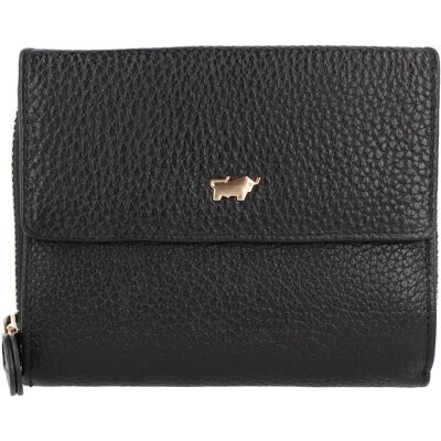 Braun Büffel, Damen, Portemonnaie, Asti Geldbörse RFID Leder 12 cm, Schwarz Braun Büffel, Damen, Portemonnaie, Asti Geldbörse RFID Leder 12 cm, Schwarz
