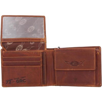 Greenburry, Herren, Portemonnaie, Racing Collection Daytona Geldbörse RFID Leder 12 cm, Braun Greenburry, Herren, Portemonnaie, Racing Collection Daytona Geldbörse RFID Leder 12 cm, Braun