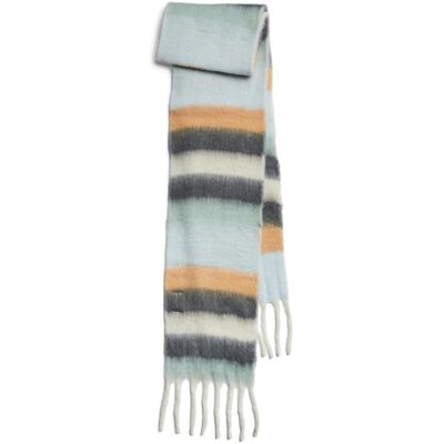 Pieces, Damen, Schal, -Pclulu Long Scarf Pwp mm Sp Bc, Blau Pieces, Damen, Schal, -Pclulu Long Scarf Pwp mm Sp Bc, Blau