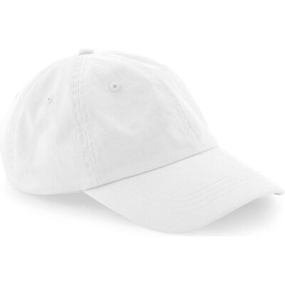 Beechfield, Unisex, Cap, Organic Cotton 6 Panel Dad Cap, Weiss Beechfield, Unisex, Cap, Organic Cotton 6 Panel Dad Cap, Weiss