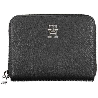 Tommy Hilfiger Damen, Portemonnaie, Black Polyurethane Women Wallet, Schwarz Tommy Hilfiger Damen, Portemonnaie, Black Polyurethane Women Wallet, Schwarz