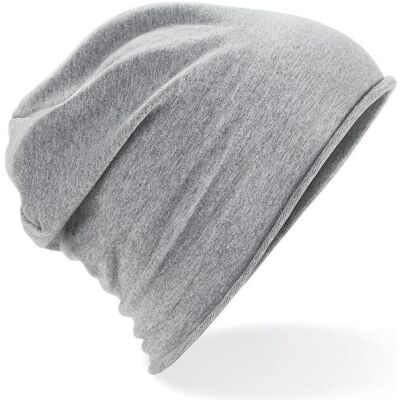 Beechfield, Unisex, Mütze, Jersey Beanie, Grau, (One Size) Beechfield, Unisex, Mütze, Jersey Beanie, Grau, (One Size)