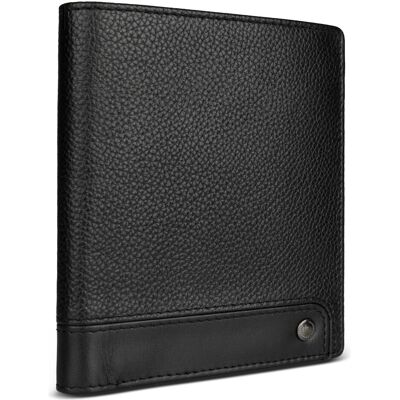 Bugatti Herren, Portemonnaie, Due Geldbörse RFID Schutz Leder 10 cm, Schwarz Bugatti Herren, Portemonnaie, Due Geldbörse RFID Schutz Leder 10 cm, Schwarz