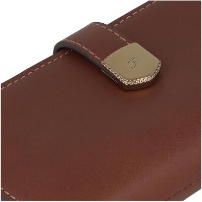 Fossil Damen, Portemonnaie, Lennox Geldbörse Leder 16.5 cm, Braun Fossil Damen, Portemonnaie, Lennox Geldbörse Leder 16.5 cm, Braun