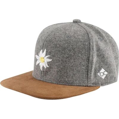 Bavarian Caps, Unisex, Cap, Edelweiss Wildleder Cap, Grau, (One Size) Bavarian Caps, Unisex, Cap, Edelweiss Wildleder Cap, Grau, (One Size)