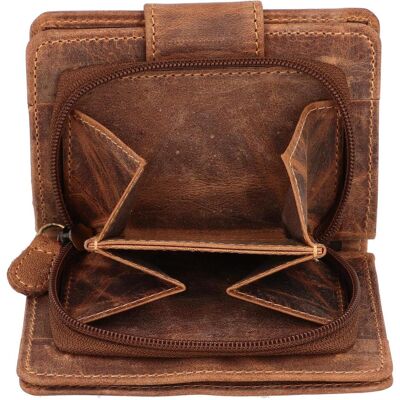 Greenburry, Damen, Portemonnaie, Vintage Geldbörse Leder 12,5 cm, Braun Greenburry, Damen, Portemonnaie, Vintage Geldbörse Leder 12,5 cm, Braun
