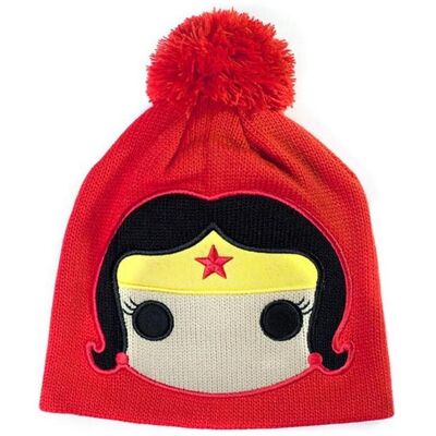 Bioworld Merchandising, Unisex, Mütze, Wonder Women Beanie Graphic Art, Rot Bioworld Merchandising, Unisex, Mütze, Wonder Women Beanie Graphic Art, Rot