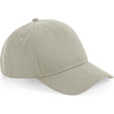 Beechfield, Unisex, Cap, Organic Cotton 5 Panel Cap, Grau, (One Size) Beechfield, Unisex, Cap, Organic Cotton 5 Panel Cap, Grau, (One Size)