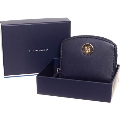 Tommy Hilfiger Damen, Portemonnaie, Damen Th Chic Med Geldbörse Reisezubehör-Bi-Fold-Brieftasche, Space Blue, Blau Tommy Hilfiger Damen, Portemonnaie, Damen Th Chic Med Geldbörse Reisezubehör-Bi-Fold-Brieftasche, Space Blue, Blau