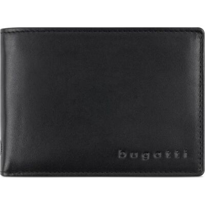 Bugatti Herren, Portemonnaie, Primo Geldbörse Leder 12 cm, Schwarz Bugatti Herren, Portemonnaie, Primo Geldbörse Leder 12 cm, Schwarz