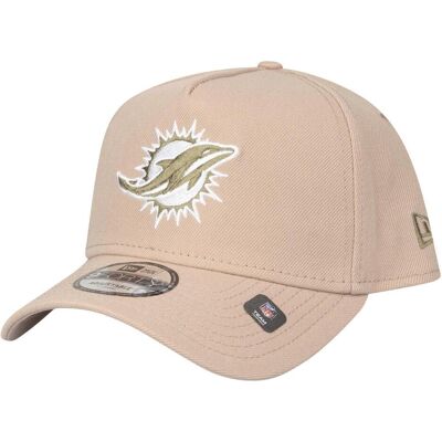 New Era, Herren, Cap, 9Forty A-Frame Cap - Miami Dolphins camel beige, Beige, (One Size) New Era, Herren, Cap, 9Forty A-Frame Cap - Miami Dolphins camel beige, Beige, (One Size)