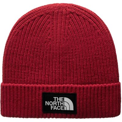 North Face, Damen, Mütze, Logo Box Cuffed Beanie, Rot, (One Size) North Face, Damen, Mütze, Logo Box Cuffed Beanie, Rot, (One Size)