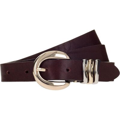 B.Belt, Damen, Gürtel, Valeria 25mm Leather Belt, Braun, (75) B.Belt, Damen, Gürtel, Valeria 25mm Leather Belt, Braun, (75)