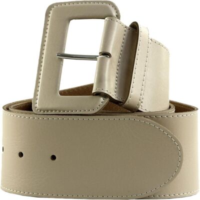 Tamaris Damen, Gürtel, 60mm Leather Belt, Beige, (120) Tamaris Damen, Gürtel, 60mm Leather Belt, Beige, (120)
