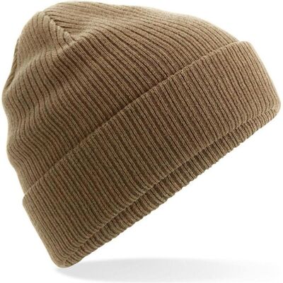 Beechfield, Unisex, Mütze, Organic Cotton Beanie, Beige, (One Size) Beechfield, Unisex, Mütze, Organic Cotton Beanie, Beige, (One Size)