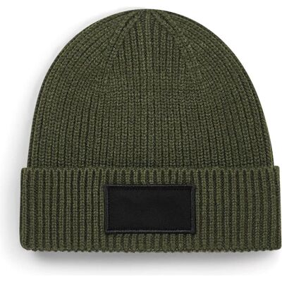 Beechfield, Mütze, Trendige Mütze mit Patches, Grün Beechfield, Mütze, Trendige Mütze mit Patches, Grün