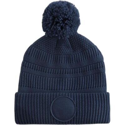 Beechfield, Unisex, Mütze, Fan Patch Beanie, Blau, (One Size) Beechfield, Unisex, Mütze, Fan Patch Beanie, Blau, (One Size)