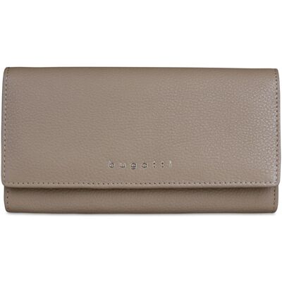 Bugatti Damen, Portemonnaie, Emilia Geldbörse RFID Schutz Leder 18.5 cm, Braun, Beige Bugatti Damen, Portemonnaie, Emilia Geldbörse RFID Schutz Leder 18.5 cm, Braun, Beige