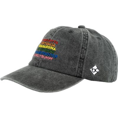 Bavarian Caps, Unisex, Cap, Pippilotta Viktualia, Grau, Schwarz, (One Size) Bavarian Caps, Unisex, Cap, Pippilotta Viktualia, Grau, Schwarz, (One Size)