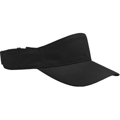 Beechfield, Unisex, Cap, Performance Visor, Schwarz, (One Size) Beechfield, Unisex, Cap, Performance Visor, Schwarz, (One Size)