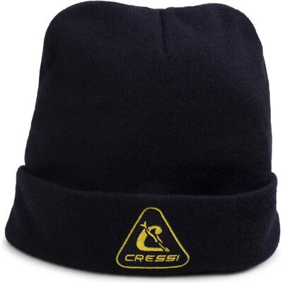Cressi, Damen, Mütze, 1946, Schwarz, Gelb Cressi, Damen, Mütze, 1946, Schwarz, Gelb