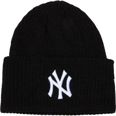 New Era, Herren, Mütze, Wintermütze Beanie - Wide Cuff New York Yankees, Schwarz, (One Size) New Era, Herren, Mütze, Wintermütze Beanie - Wide Cuff New York Yankees, Schwarz, (One Size)