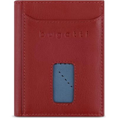 Bugatti Herren, Portemonnaie, Secure Slim - RFID Kreditkartenhalter mit Wiener Münzfach, Rot Bugatti Herren, Portemonnaie, Secure Slim - RFID Kreditkartenhalter mit Wiener Münzfach, Rot