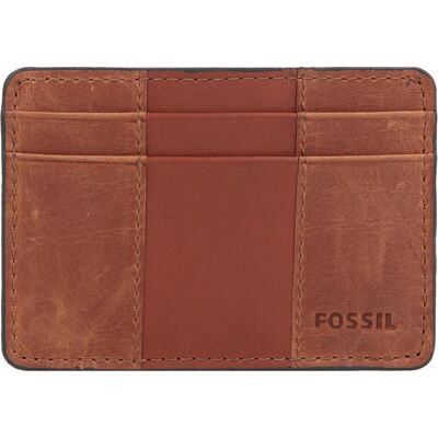 Fossil Herren, Portemonnaie, Everett Kreditkartenetui Leder 10 cm, Braun Fossil Herren, Portemonnaie, Everett Kreditkartenetui Leder 10 cm, Braun