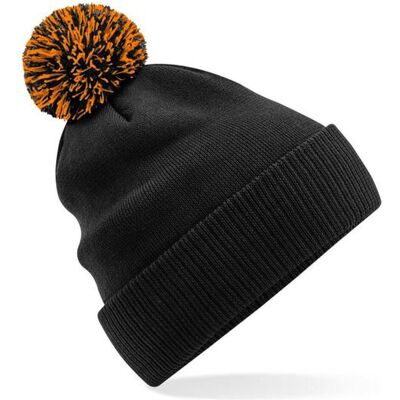 Beechfield, Unisex, Mütze, Snowstar Beanie, Schwarz, Orange, Mehrfarbig, (One Size) Beechfield, Unisex, Mütze, Snowstar Beanie, Schwarz, Orange, Mehrfarbig, (One Size)