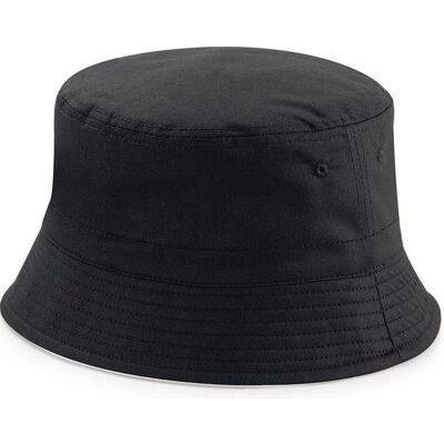 Beechfield, Unisex, Hut, Reversible Bucket Hat, Schwarz, Mehrfarbig, Grau Beechfield, Unisex, Hut, Reversible Bucket Hat, Schwarz, Mehrfarbig, Grau