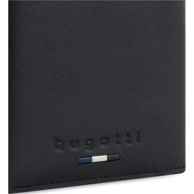 Bugatti Herren, Portemonnaie, "Romeo" Hochformatbörse / upright wallet, Schwarz Bugatti Herren, Portemonnaie, "Romeo" Hochformatbörse / upright wallet, Schwarz
