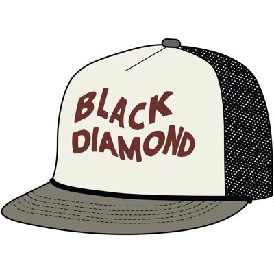Black Diamond, Unisex, Cap, Flat Bill Trucker Hat, Beige, Rot, Schwarz, Grau, (One Size) Black Diamond, Unisex, Cap, Flat Bill Trucker Hat, Beige, Rot, Schwarz, Grau, (One Size)
