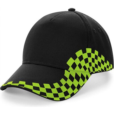 Beechfield, Unisex, Cap, Grand Prix, Schwarz, Mehrfarbig, (One Size) Beechfield, Unisex, Cap, Grand Prix, Schwarz, Mehrfarbig, (One Size)
