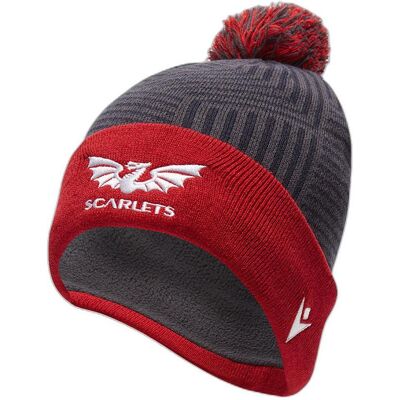 Macron, Herren, Mütze, mütze scarlets 2021/22, Grau, Rot Macron, Herren, Mütze, mütze scarlets 2021/22, Grau, Rot