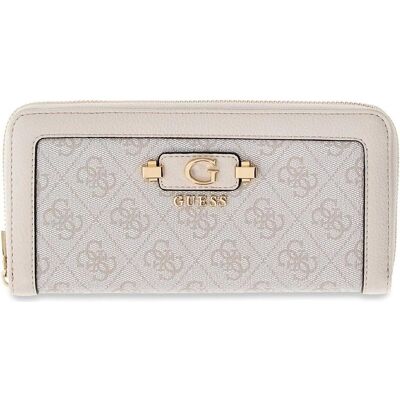 Guess Damen, Portemonnaie, Lindsey SLG Zip Around Wallet, Braun, Beige Guess Damen, Portemonnaie, Lindsey SLG Zip Around Wallet, Braun, Beige