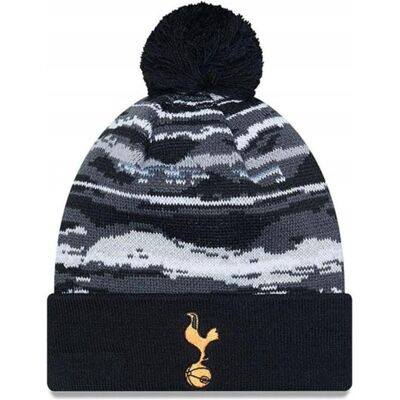 New Era, Unisex, Mütze, Tottenham Hotspur FC Black Bobble Knit Beanie Hat - 60363502, Grau, Schwarz, (One Size) New Era, Unisex, Mütze, Tottenham Hotspur FC Black Bobble Knit Beanie Hat - 60363502, Grau, Schwarz, (One Size)