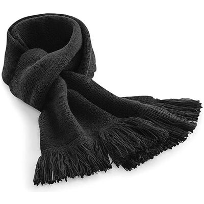 Beechfield, Unisex, Schal, Classic Knitted Scarf, Mehrfarbig, Schwarz Beechfield, Unisex, Schal, Classic Knitted Scarf, Mehrfarbig, Schwarz