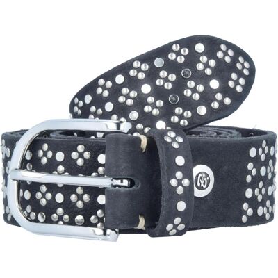 B.Belt, Damen, Gürtel, Nietengürtel Leder 100 cm, Schwarz B.Belt, Damen, Gürtel, Nietengürtel Leder 100 cm, Schwarz