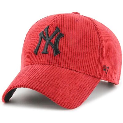 47 Brand, Herren, Cap, New York Yankees Baseball-Cap MLB Thick Cord MVP, Rot, (One Size) 47 Brand, Herren, Cap, New York Yankees Baseball-Cap MLB Thick Cord MVP, Rot, (One Size)