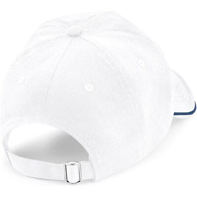 Beechfield, Unisex, Cap, Authentic 5 Panel Cap - Piped Peak, Mehrfarbig, Weiss, (One Size) Beechfield, Unisex, Cap, Authentic 5 Panel Cap - Piped Peak, Mehrfarbig, Weiss, (One Size)