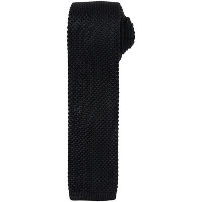 Premier, Krawatte + Fliege, Schmale gestrickte Krawatte, Schwarz Premier, Krawatte + Fliege, Schmale gestrickte Krawatte, Schwarz