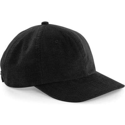 Beechfield, Unisex, Cap, Heritage Cord Cap, Schwarz, (One Size) Beechfield, Unisex, Cap, Heritage Cord Cap, Schwarz, (One Size)