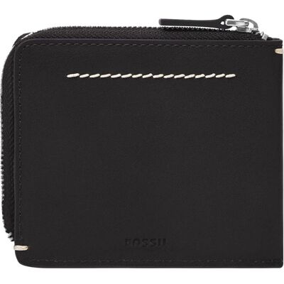 Fossil Unisex, Portemonnaie, Westover Large Zip Bifold, Schwarz Fossil Unisex, Portemonnaie, Westover Large Zip Bifold, Schwarz