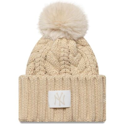 New Era, Jungen, Mütze, Kinder Mädchen Wintermütze - NY Yankees beige Child, Beige, (52 - 54) New Era, Jungen, Mütze, Kinder Mädchen Wintermütze - NY Yankees beige Child, Beige, (52 - 54)