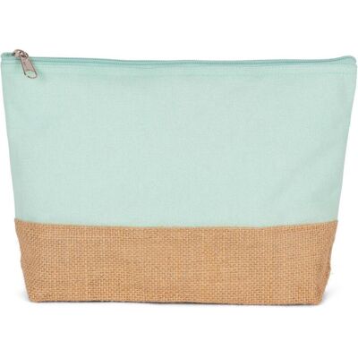 Kimood, Krawatte + Fliege, Clutch aus Baumwoll-Leinen und Jute, Weiss, Grün Kimood, Krawatte + Fliege, Clutch aus Baumwoll-Leinen und Jute, Weiss, Grün