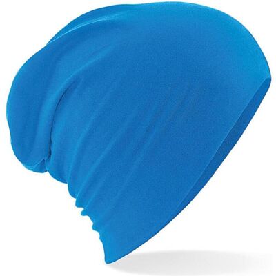 Beechfield, Damen, Mütze, Hemsedal Cotton Slouch Beanie, Blau, (One Size) Beechfield, Damen, Mütze, Hemsedal Cotton Slouch Beanie, Blau, (One Size)