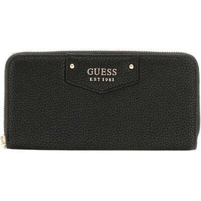 Guess Damen, Portemonnaie, Eco Brenton SLG Large Zip Around Wallet, Schwarz Guess Damen, Portemonnaie, Eco Brenton SLG Large Zip Around Wallet, Schwarz