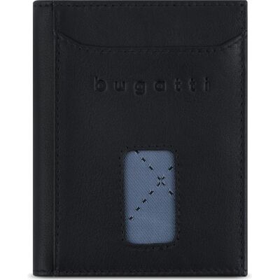 Bugatti Herren, Portemonnaie, Secure Slim - RFID Kreditkartenhalter, Schwarz Bugatti Herren, Portemonnaie, Secure Slim - RFID Kreditkartenhalter, Schwarz