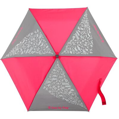 Doppler, Mädchen, Regenschirm, Step by Step, Rosa Doppler, Mädchen, Regenschirm, Step by Step, Rosa