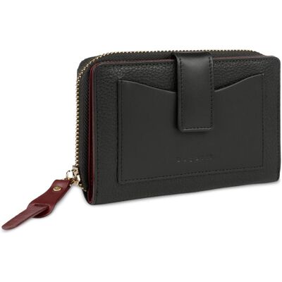 Bugatti Damen, Portemonnaie, Viola Ladies Zip Wallet, Schwarz Bugatti Damen, Portemonnaie, Viola Ladies Zip Wallet, Schwarz